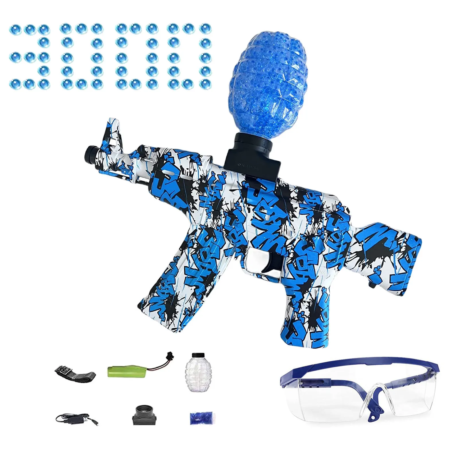 

Electric Water Ball Beads Gel Blaster Gun Toys Shooter AK-47 Weapon CS Fighting Outdoor Game Airsoft Gifts for Children Adult