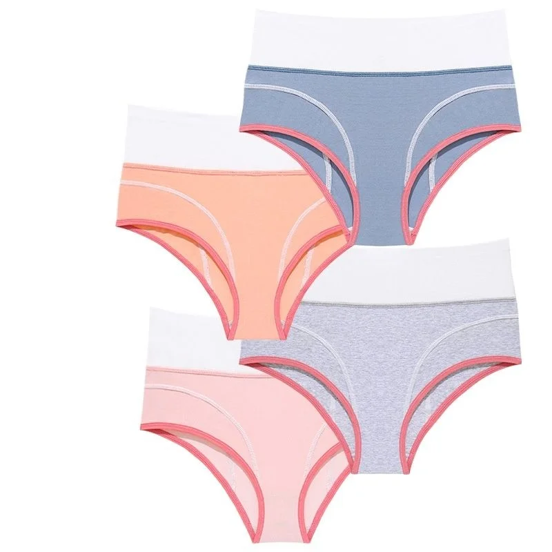 

Новинка 3 шт. женское хлопковое нижнее белье Xiaomi Mijia с высокой талией мягкие приятные для кожи антибактериальные шортики для живота и бедер ...