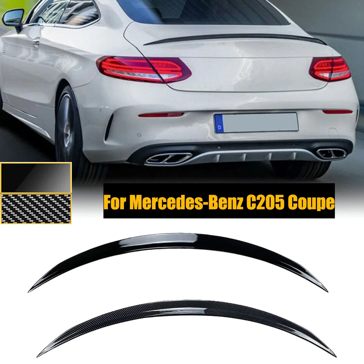 

Флейта C205 для Mercedes-Benz C-Class Coupe C63 C200 C260 C300 2015-2021 AMG, модификация, автомобильные аксессуары