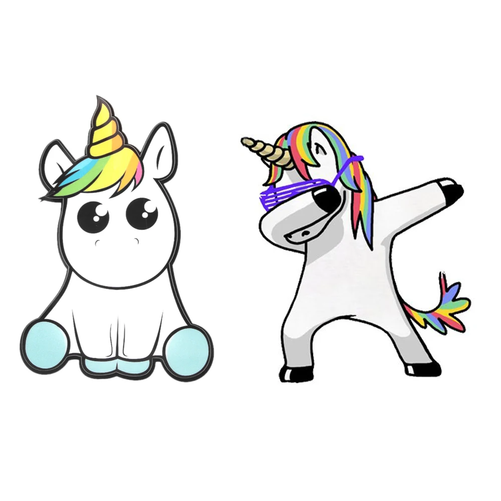 

1 шт., новинка, милый единорог, стикер для автомобиля, виниловые водонепроницаемые Смешные аксессуары для внешнего декора автомобиля