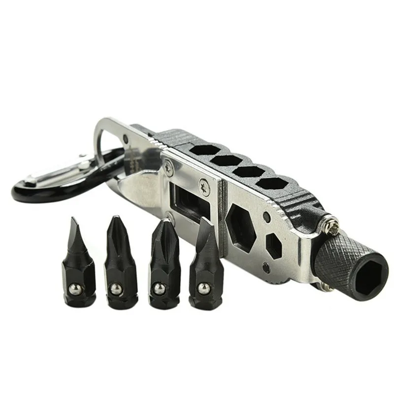 

Screwdriver 9095 multifunctional screwdriver outdoor camping mini portable LED light edc gadget