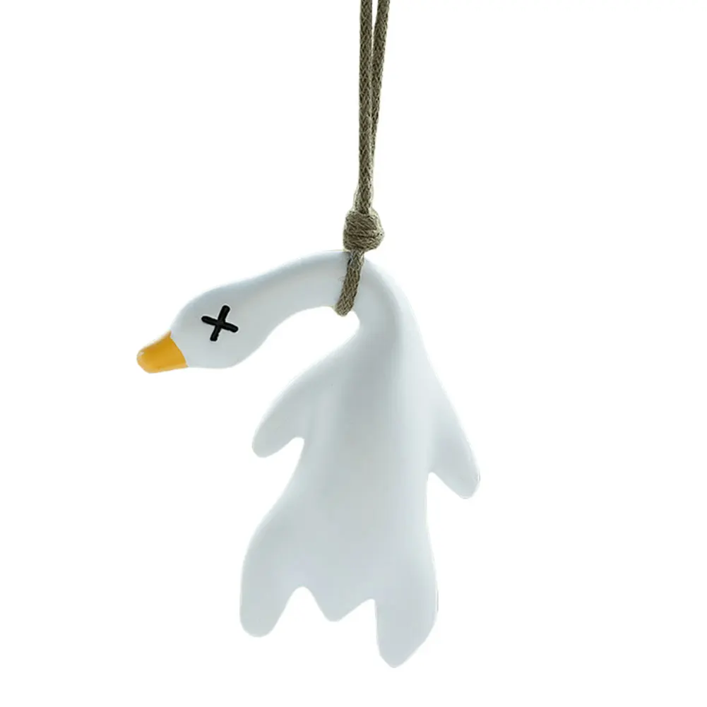 Забавная жареная утка автомобильный кулон автомобильное зеркало заднего вида