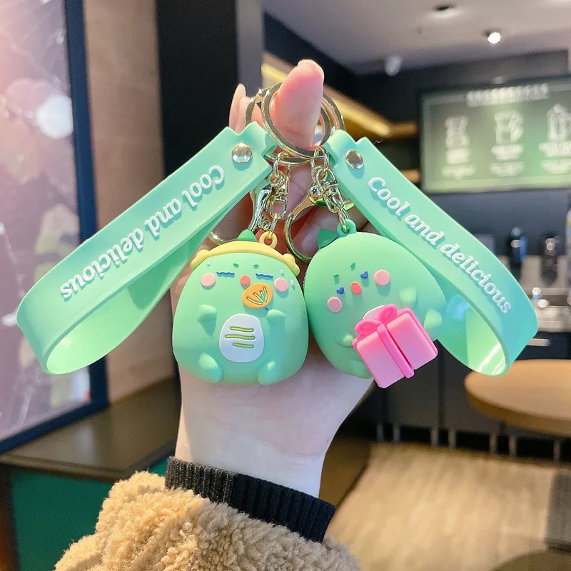 

Cartoon Creative Dinosaur Keychain Cute Doll Keyring Fashion Couple Bag Ornament Key Chain Car Pendant Accessories Birthday Gift