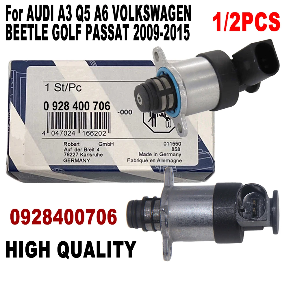 

1/2PCS For B-OSCH 0928400768 0928400706 Original Fuel Pressure Regulator SCV Valve 1462C00987 For A-udi A3 Q5 A6 V-W Golf Passat