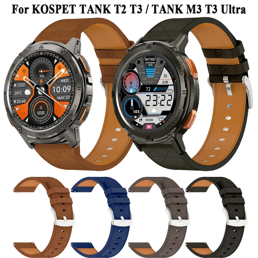Ремешок 22 мм для KOSPET TANK T2 M2 T3 Ultra M3 Smart Watch Браслет Аксессуары