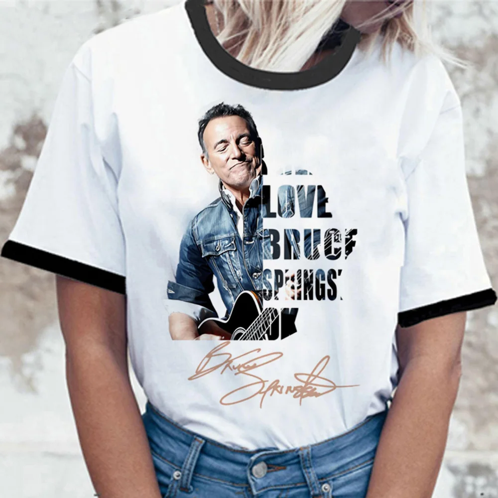 Женская футболка с принтом Брюса спринстина