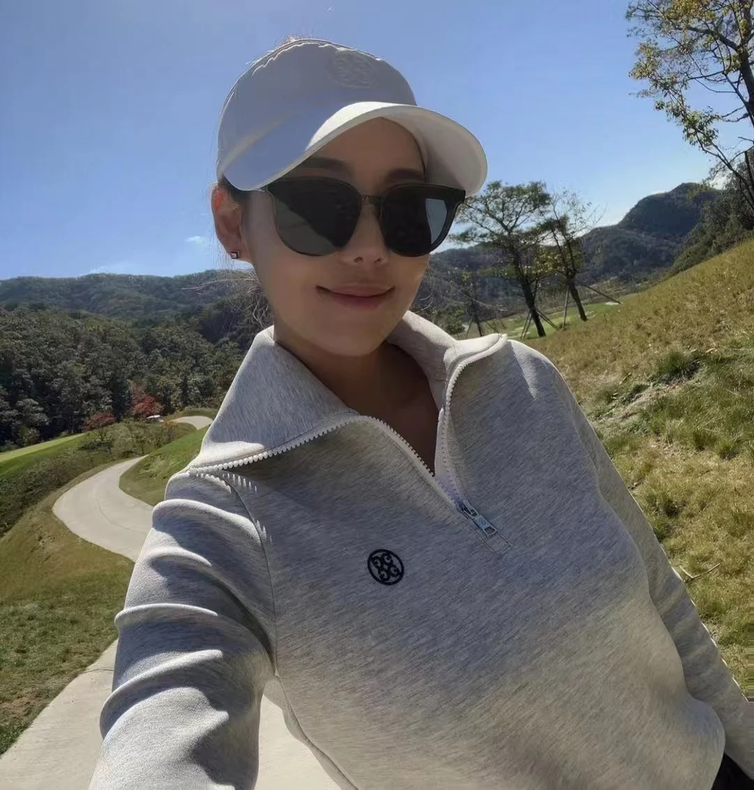 Women's Half Zip Sweatshirt Drop Shoulder Long Sleeve Stand Collar Fall Pullover Tunic Tops