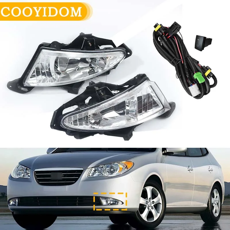 

Головной светильник лампа DRL для Hyundai Elantra 2007 2008-2011 чистый передний противотуманный светильник s w881 27W лампочки 922012H000 922022H000