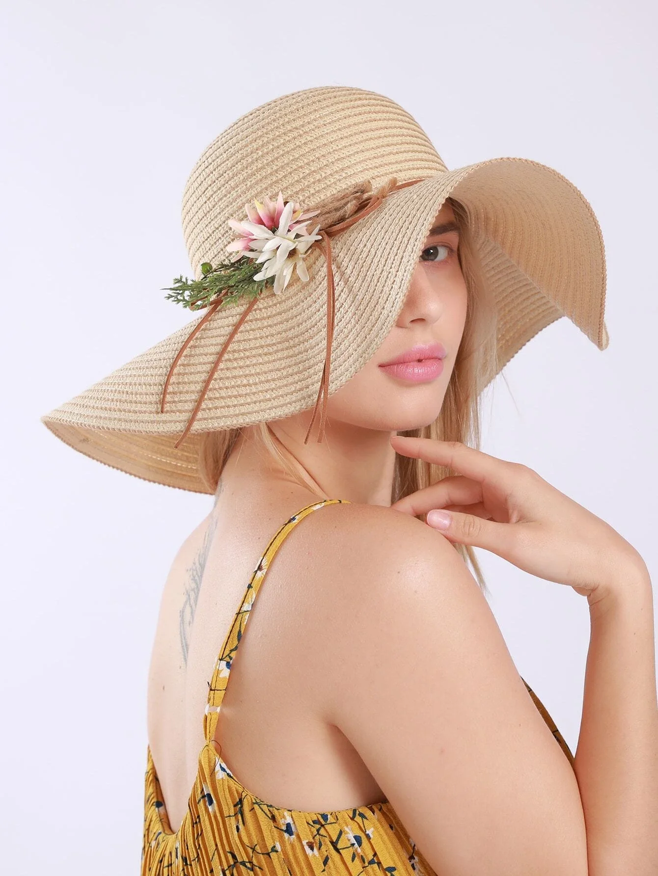 

Flower Decor Sun Hat