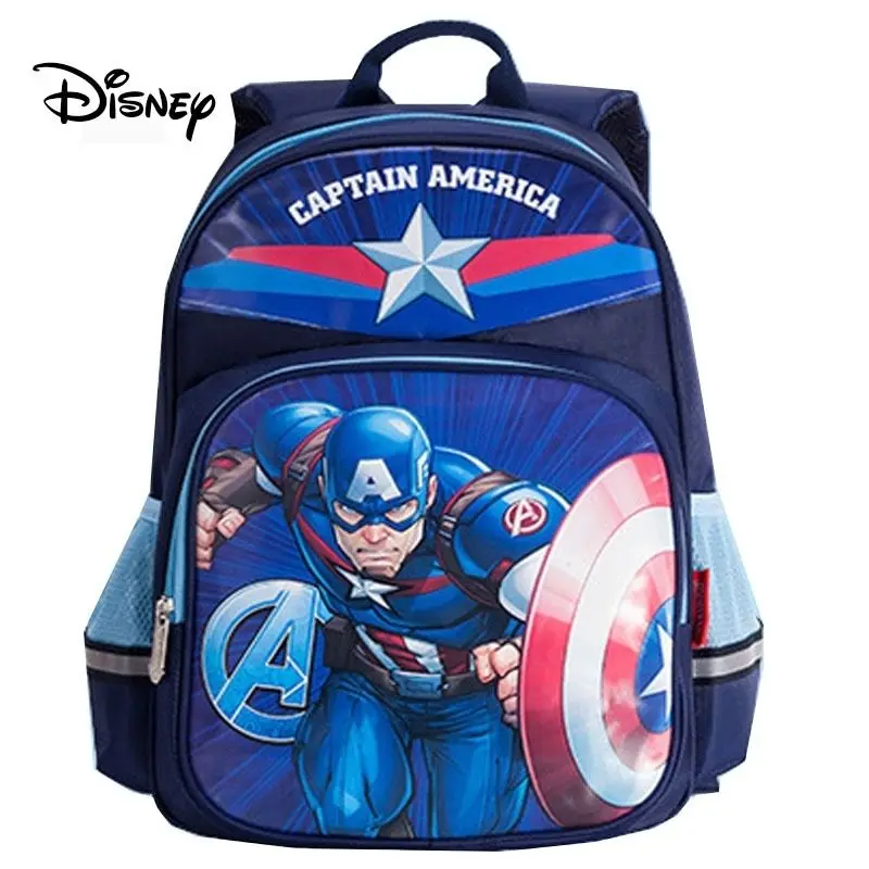 Disney authentic schoolbag for primary school students captain of the United States boys grade 1,grade 2 and grade 3 spider man
