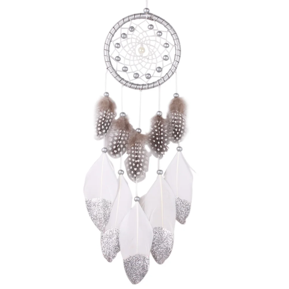 

Romantic Dream Catcher Handmade Traditional Dream Catcher with Feather Wall Home Decoration Feather Dream-catcher