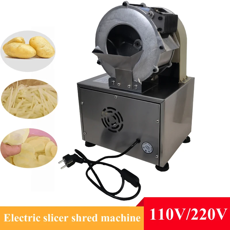 

Commercial Vegetable Cutter Electric Potato Carrot Vegetables Slicer Shredding Machine Potato Radish Slicing