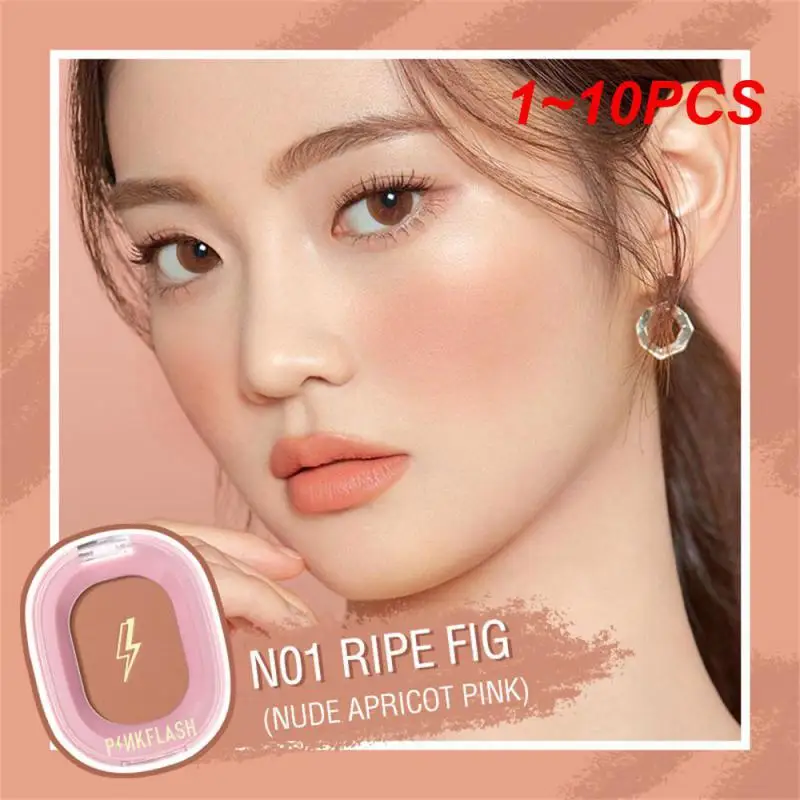 

1~10PCS 3-in-1 Matte Finish Cheek Blush Powder Lipstick Eye Shadow Face Rouge Cream Makeup Palette Natural Contouring Improve
