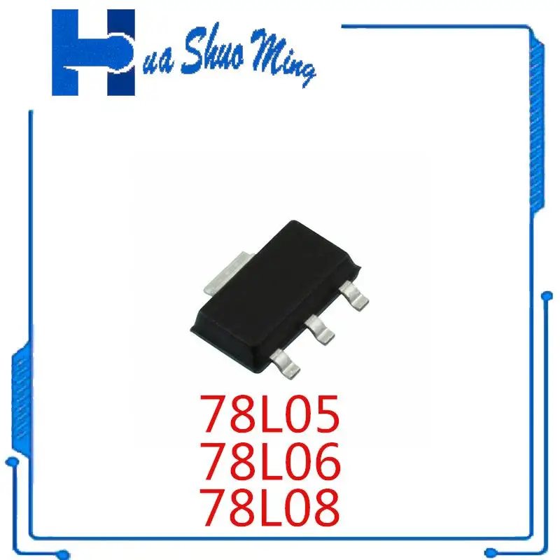 20 шт./партия 78L05 78L06 78L08 SOT-89