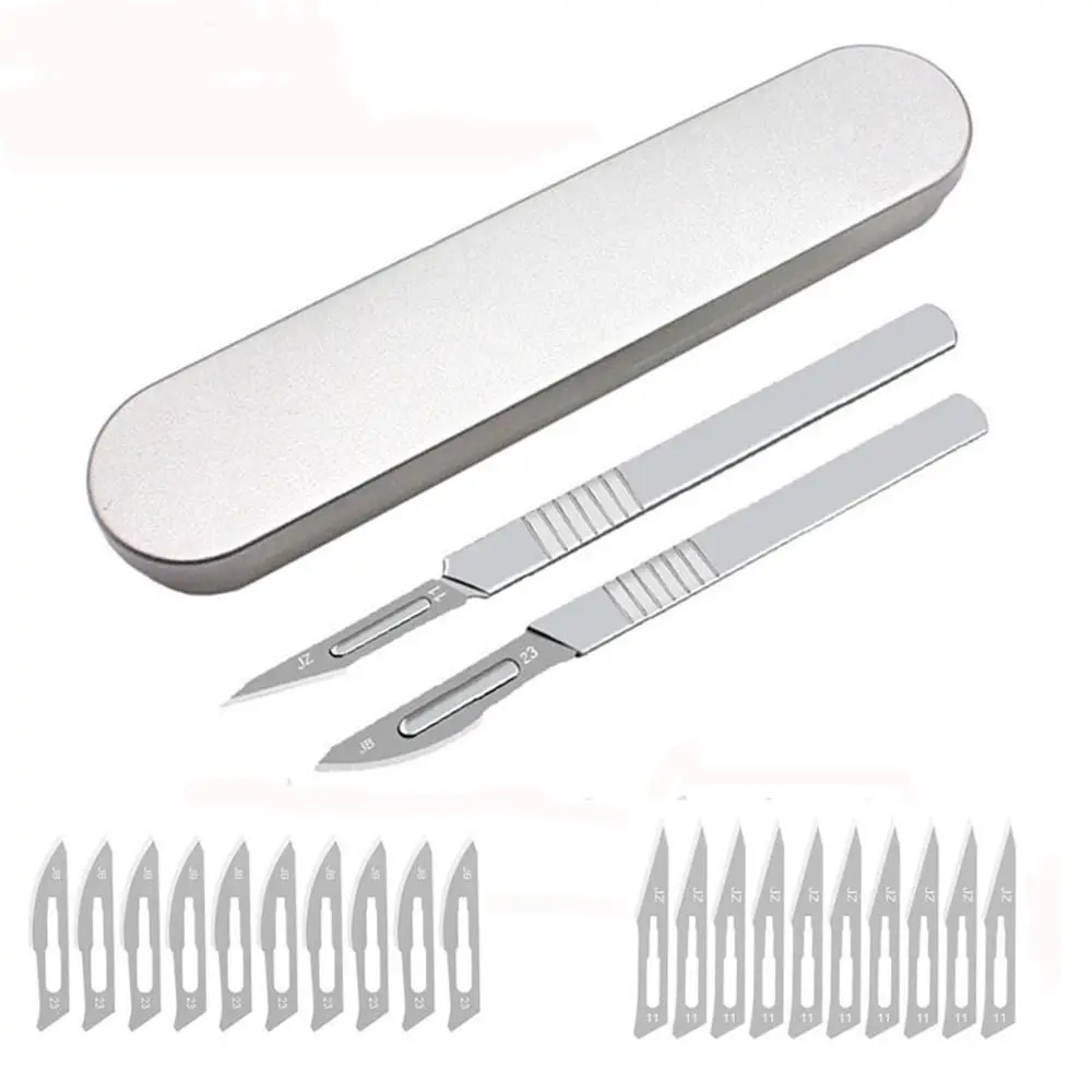 

Обслуживание, ручной инструмент из углеродистой стали, хирургические скальпы, искусство резьбы, нож, острые лезвия