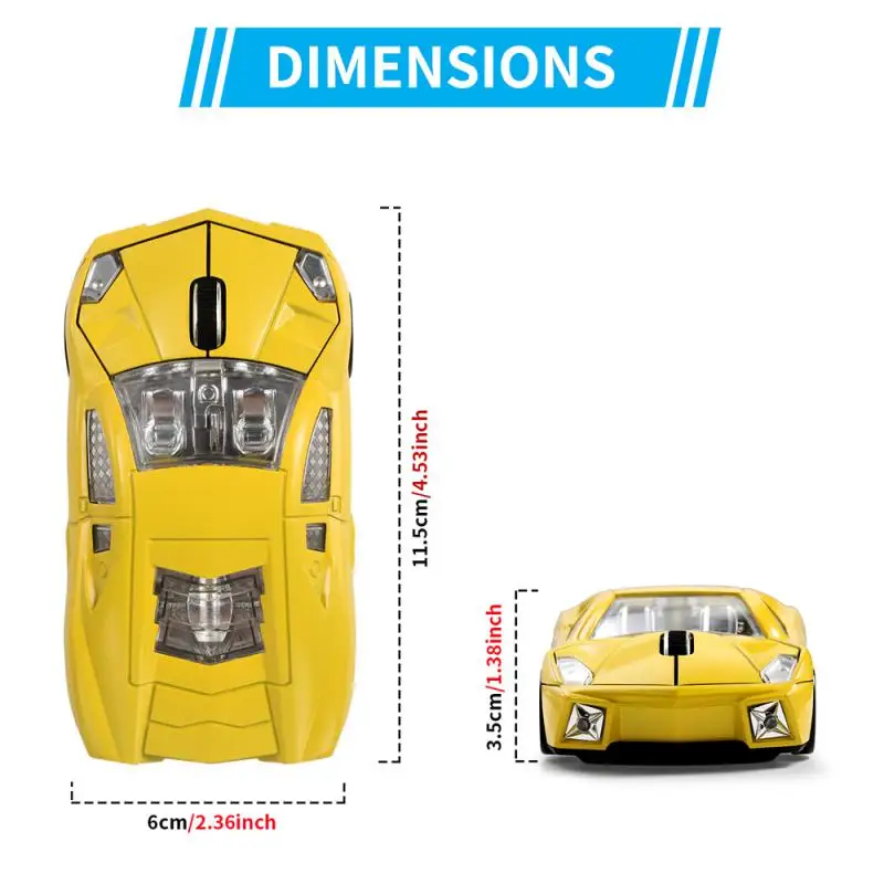 Креативная дополнительная беспроводная мышь для спортивного автомобиля M2233