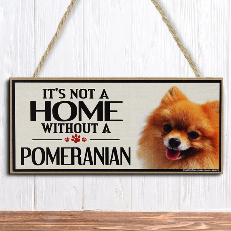 Аксессуары для собак Декор это не дом без померанского деревянного зубного