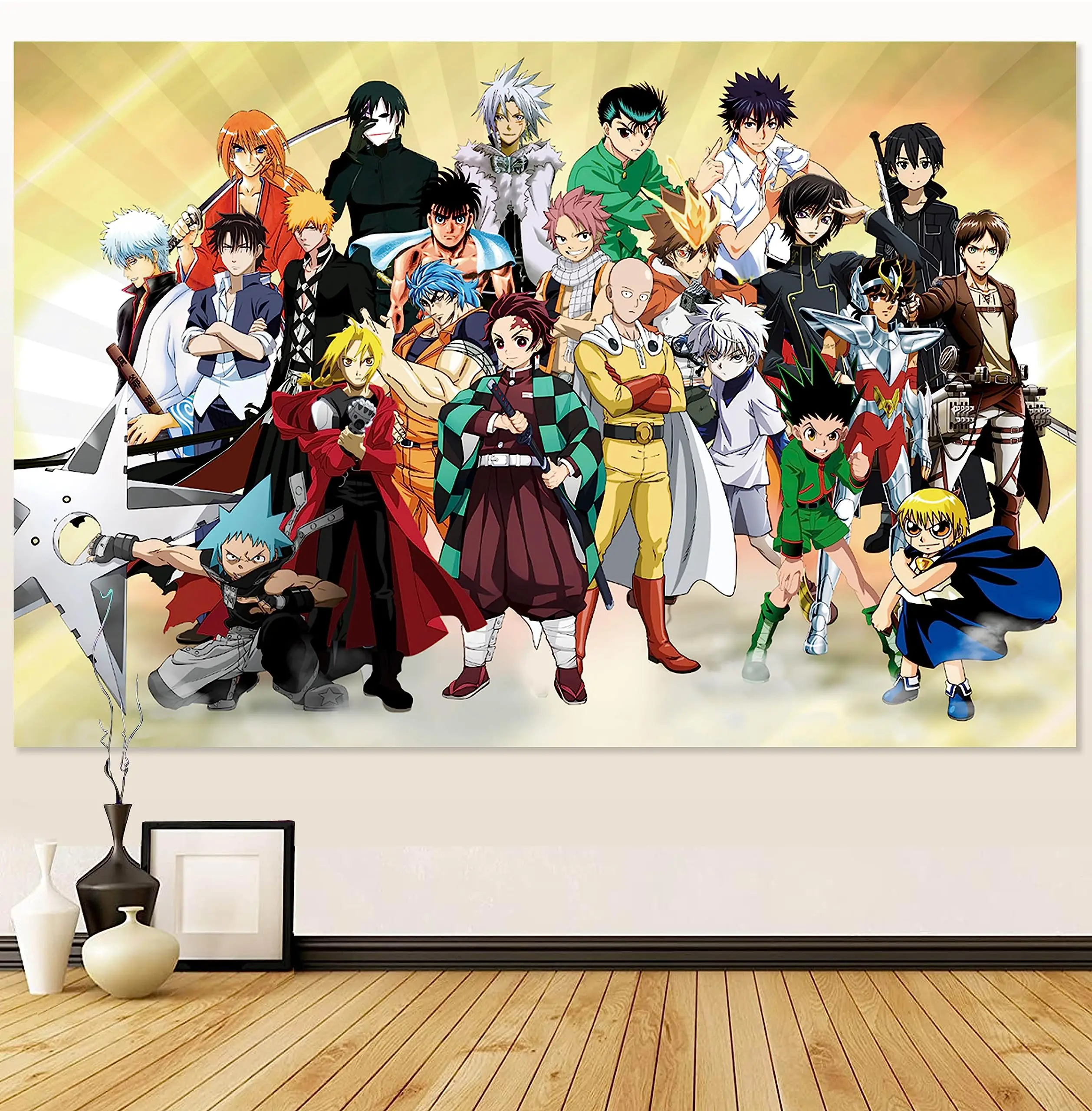 

Anime Tapestry Room Decor Backdrop Cartoon Poster Wall Art Anime anime Gifts Living Dormitory Decor 60x40 Inches