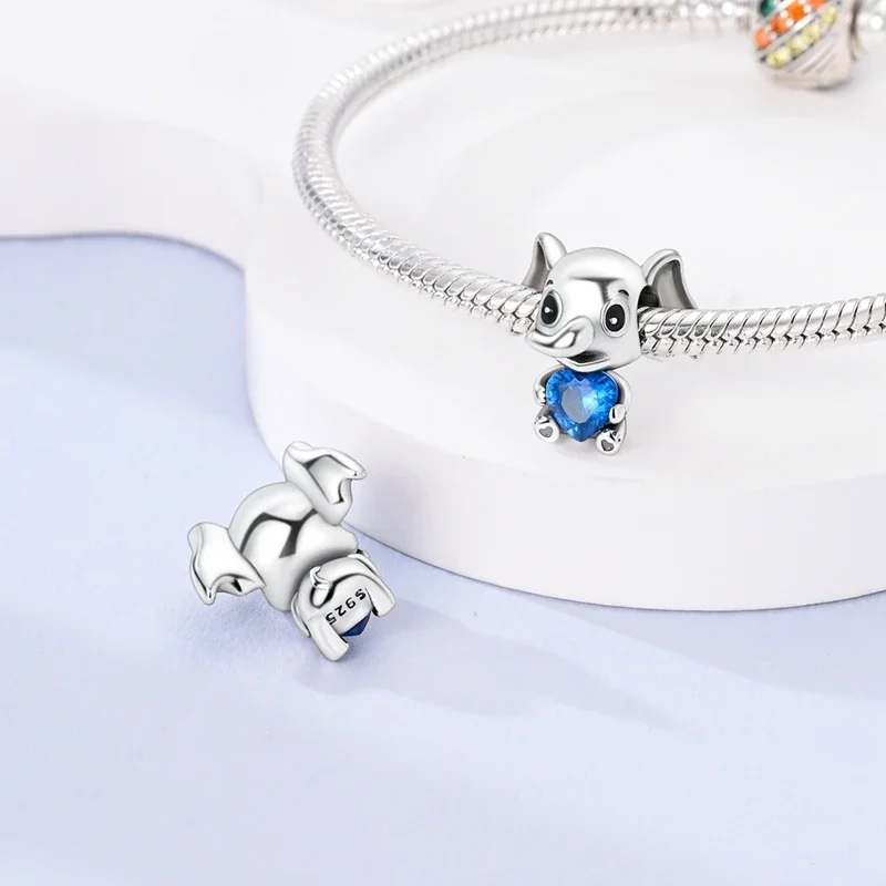 Фото Подвески Plata 925, оригинальные бусины в виде слона и кролика для подвесок, браслет из стерлингового серебра 925 пробы, бусины для изготовления ювелирных изделий, женский подарок №5