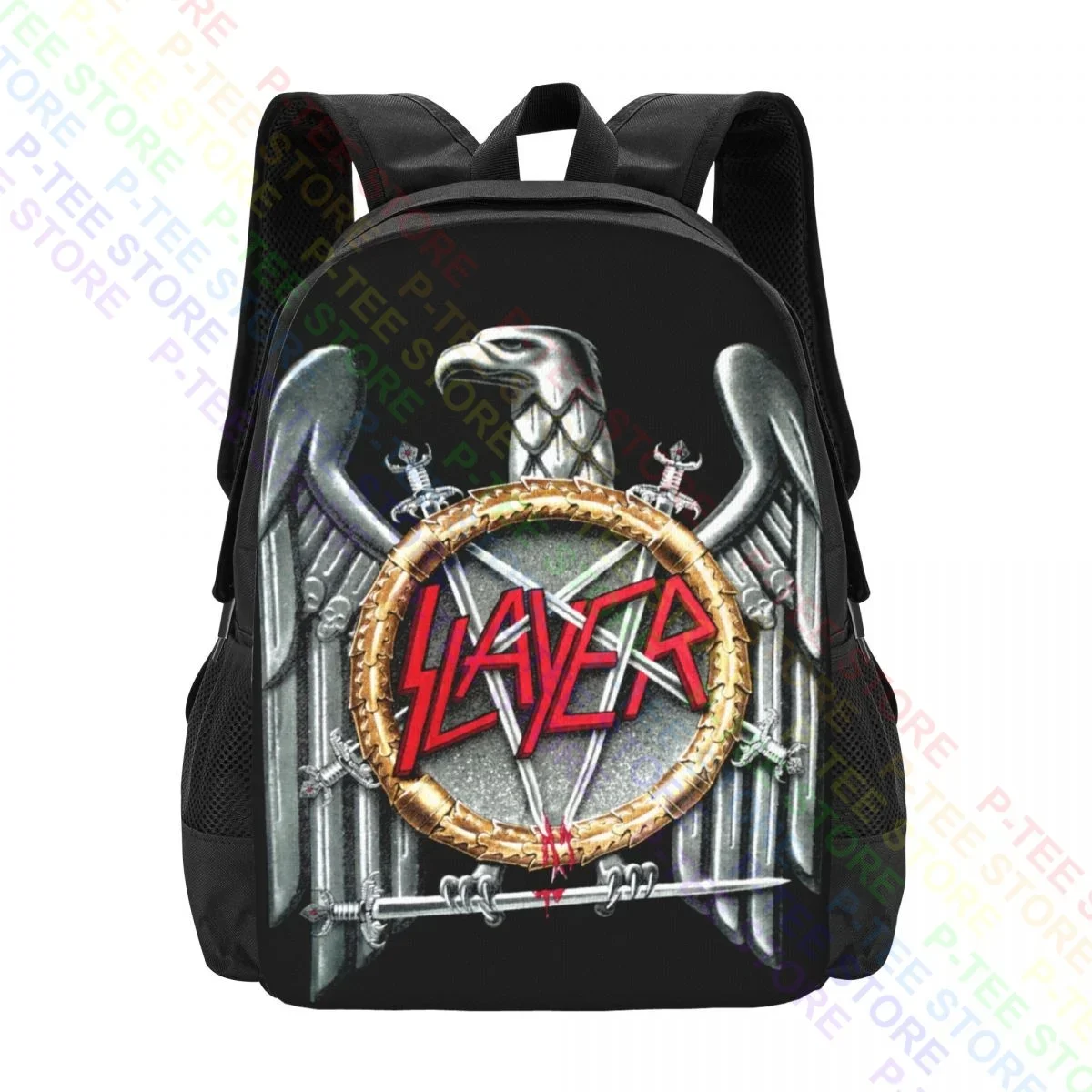 Металлический рюкзак Slayer с серебряным орлом вместительная сумка для обуви