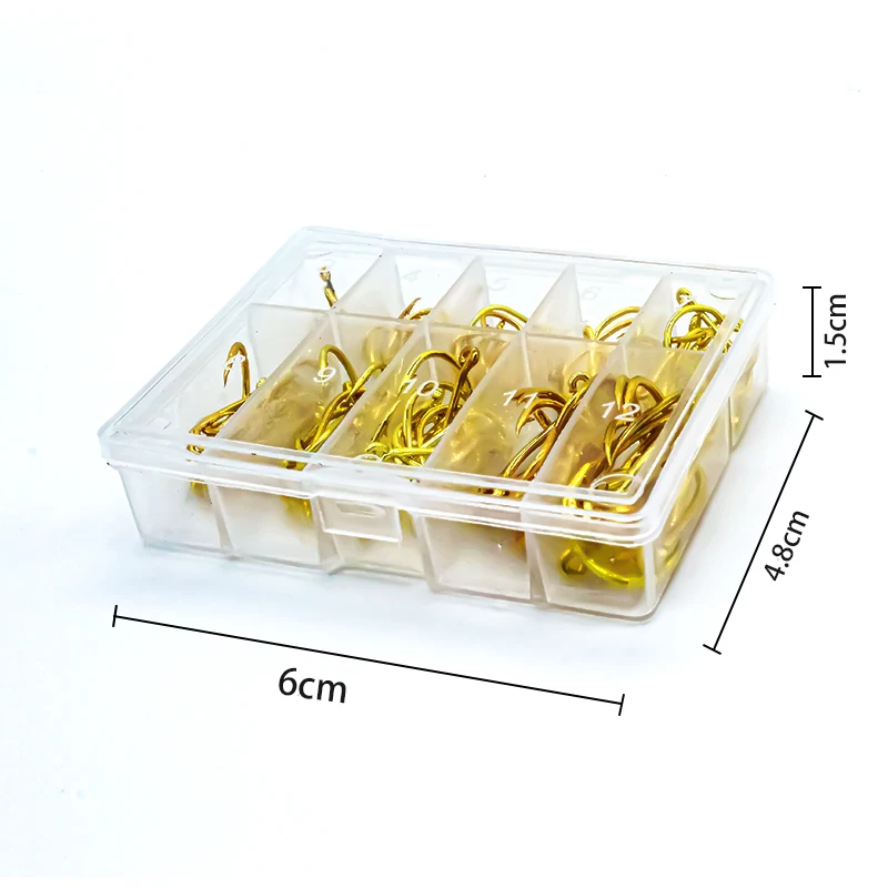 Набор рыболовных крючков из высокоуглеродистой стали 100 шт. рыболовные крючки с