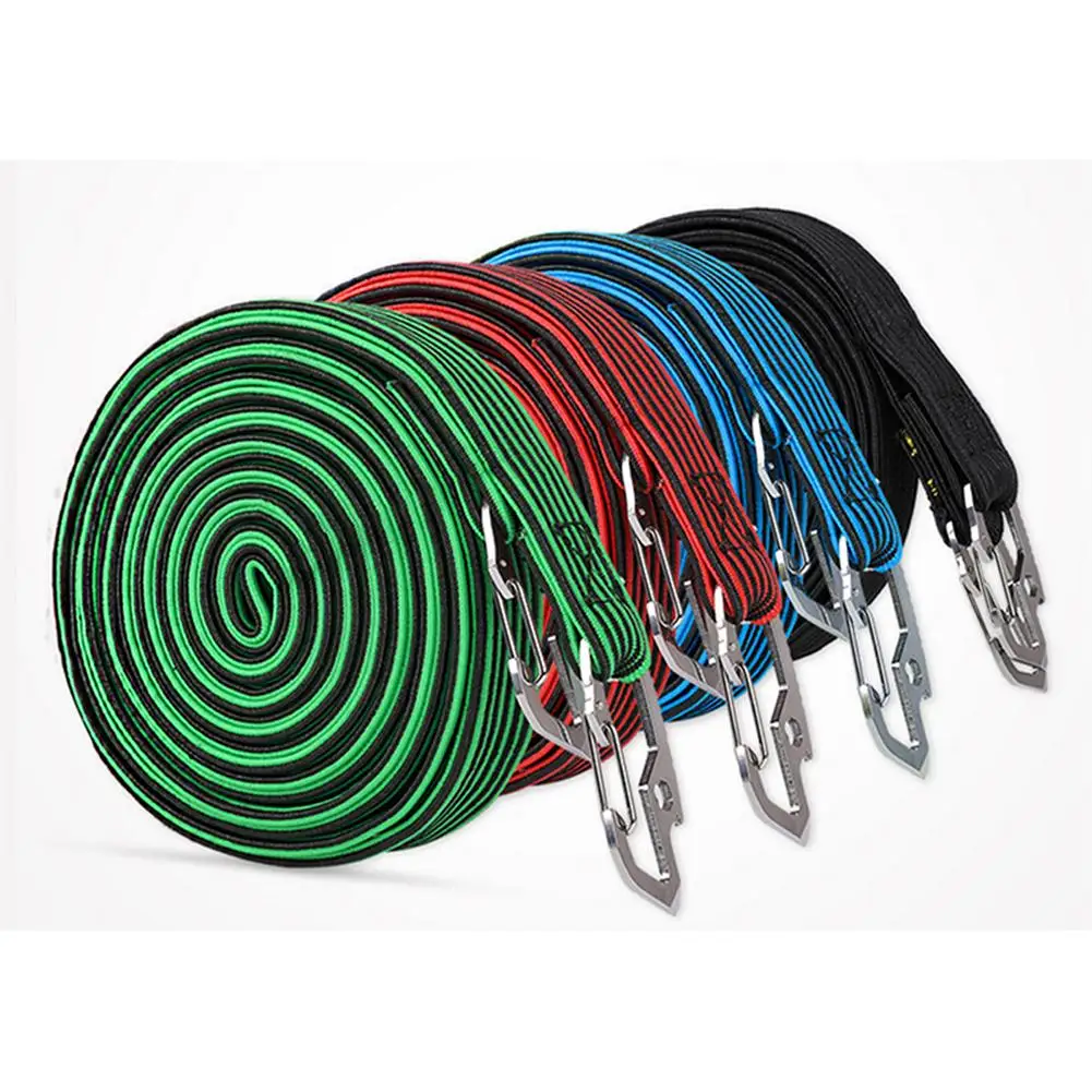 

Elastics Rubber Luggage Rope Cord Hooks Bikes Rope Tie Bicycle Luggage Roof Rack Strap Fixed Band Hook Bicycle Accessories