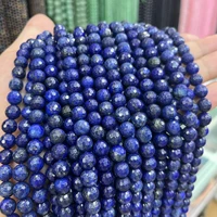 6810mm natural amethyst lapis faceted loose round beads for jewelry making diy bracelet necklace 15 factory price wholesale