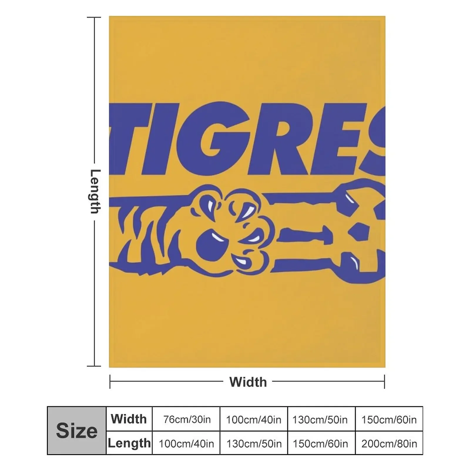 Винтажное одеяло UANL Tigres, уютное одеяло, подарок на день рождения для него и для нее (art.: 3920dc280a27f) - 3920dc280a27f