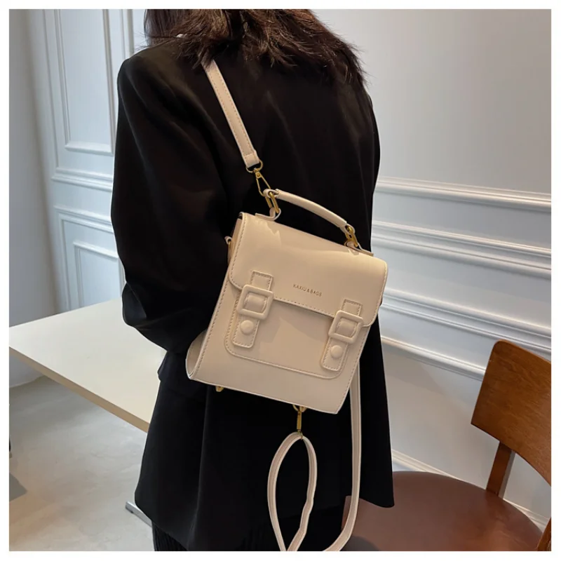 Vintage Women Backpack High Quality Leather Brand Female Black Shoulder Bag Lady Multifunction Backpack Hot School Bags