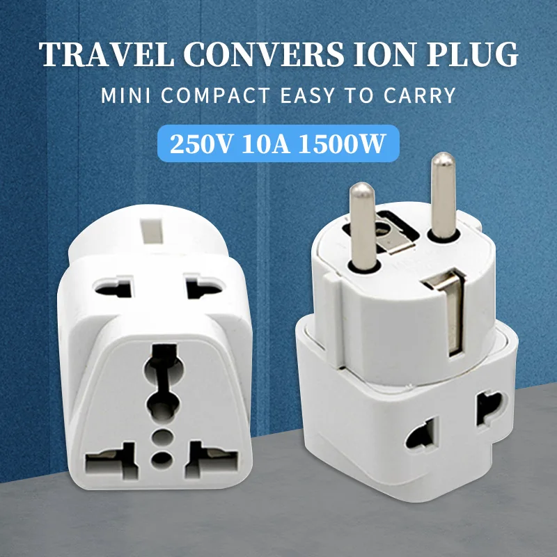 Европейский конвертер Многофункциональный штекер немецкий стандартный адаптер для путешествий Италия Швейцария Бразилия Франция индия