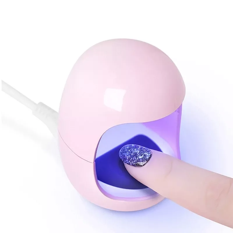 

2022New LED Mini Nail Lamp Egg Shape Timing Phototherapy Nail Gel Dryer Lamp USB Interface Intelligent Induction Manicure Light