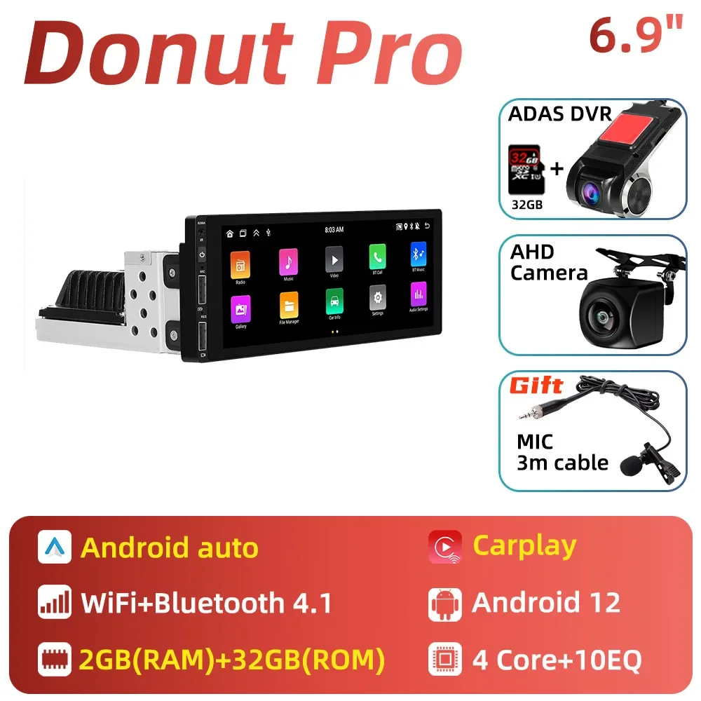 

1din Android автомобильный мультимедиа для Citroen C5 2005-2010 1 Din радио стерео головное устройство Carplay экран авторадио GPS навигация авто