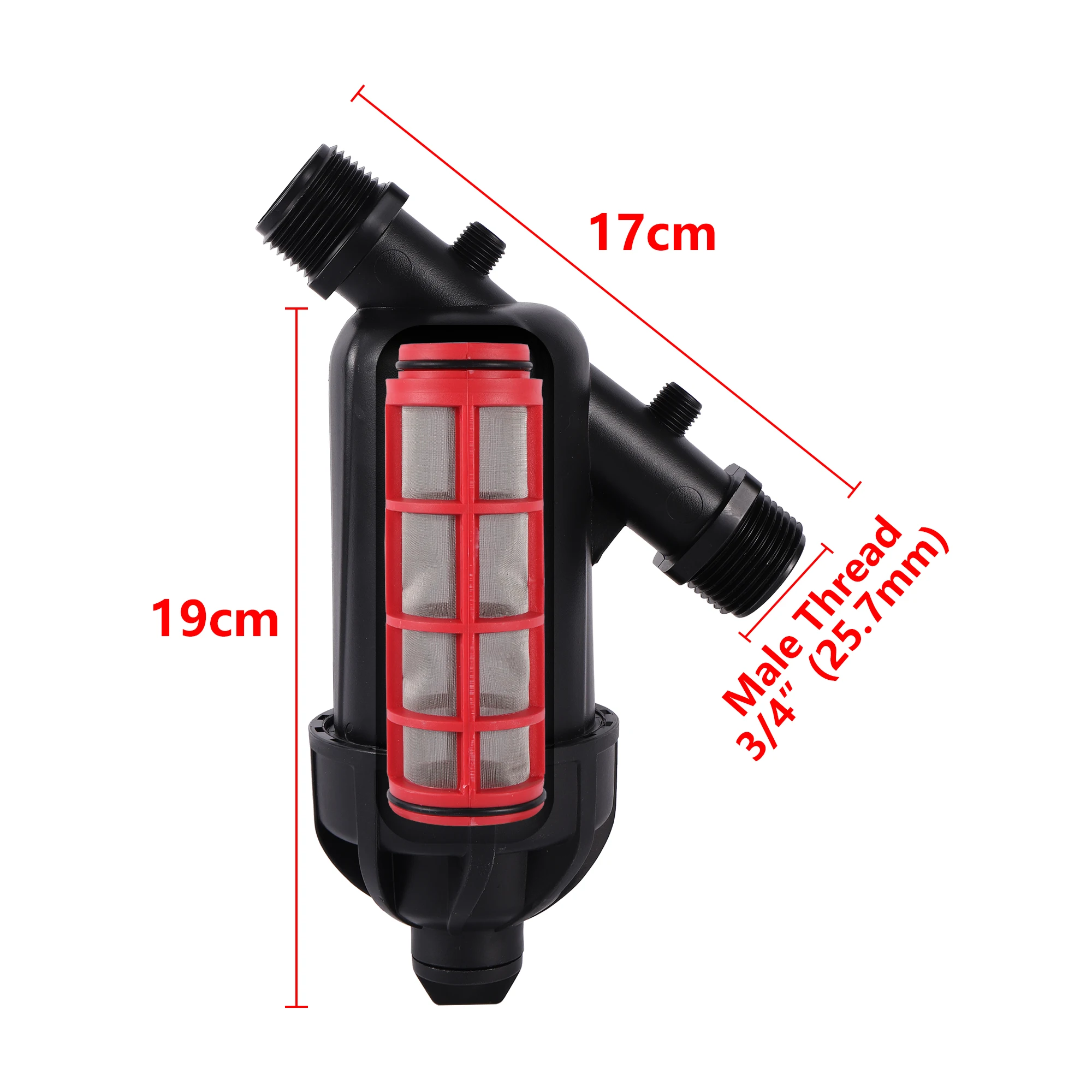 

Пластиковый фильтр для шланга 1"3/4", сетка 100-120