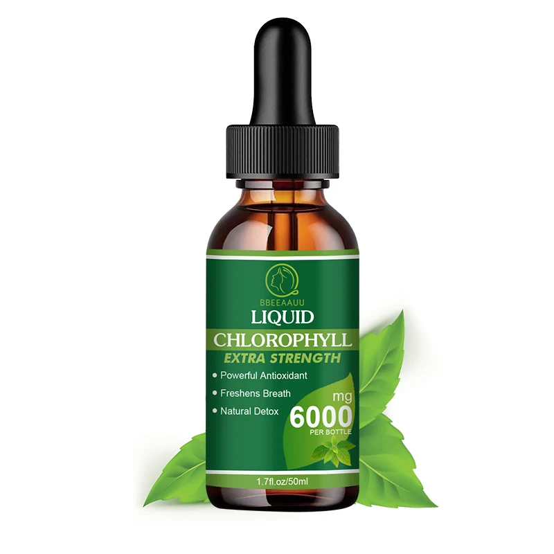 

BBEEAAUU Organic Liquid Chlorophyll Drops Cleanse & Detox Treat Bad Breath & Body Odor Anti-oxidation Natural Skin Care Products