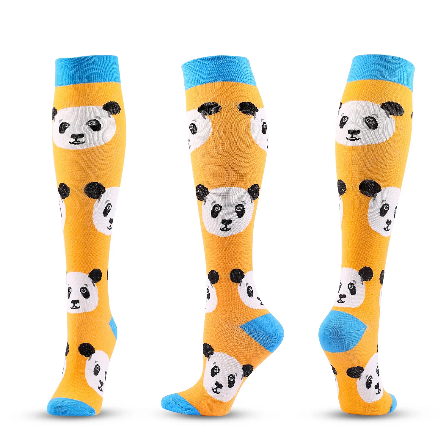 New Style Men and Women Cycling Compression Socks Nursing Suitable For Edema And Varicose Veins Jacquard Panda Designer Socks