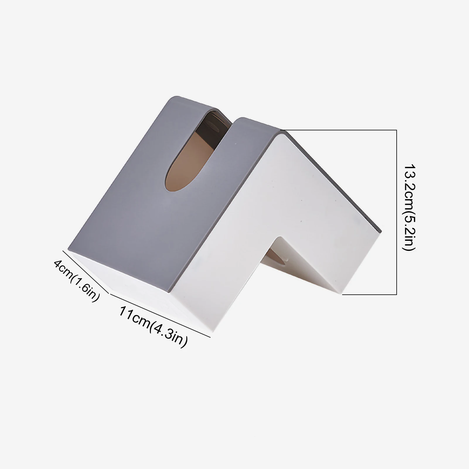 Современная коробка для салфеток под прямым углом в скандинавском стиле