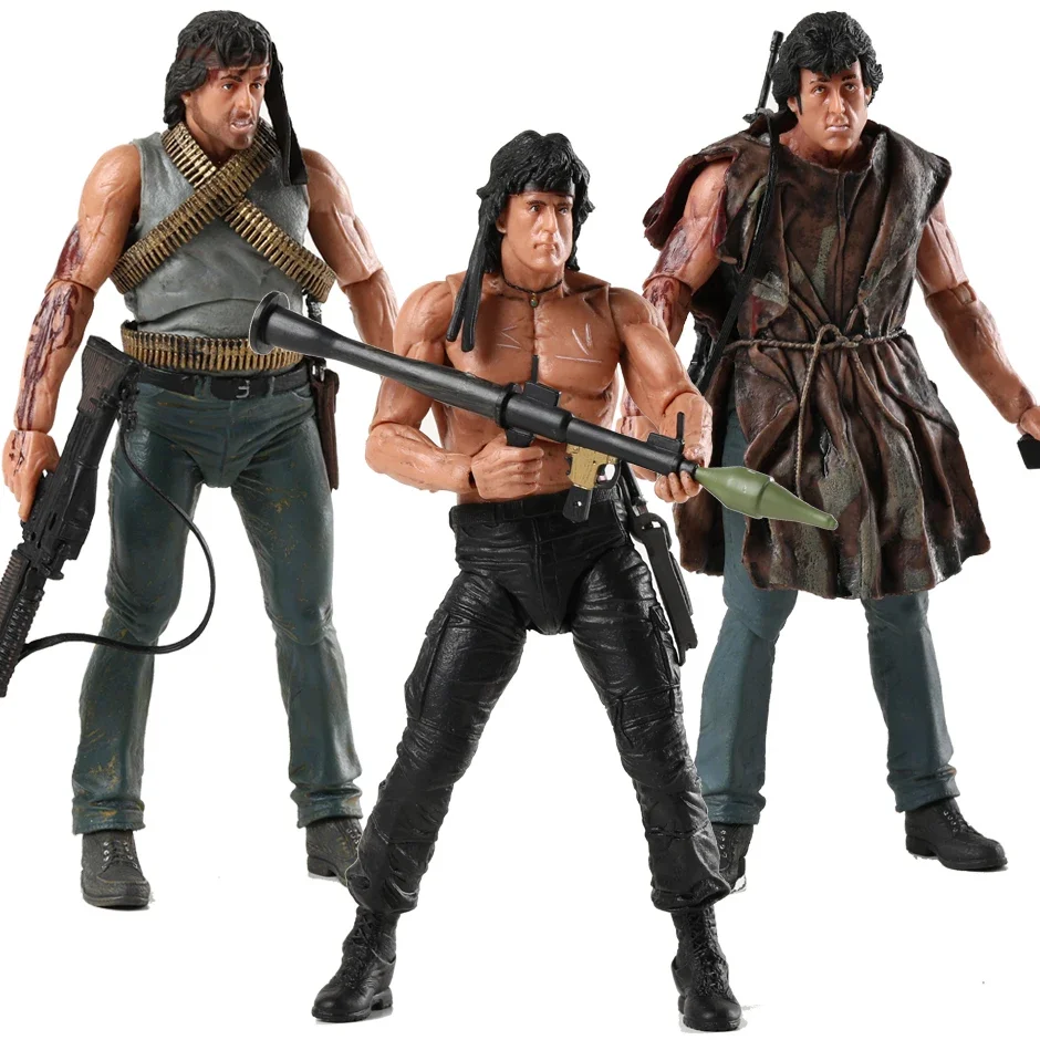 NECA First кровь Джон J Rambo 7-дюймовая Коллекционная кукла модель экшн-фигурка