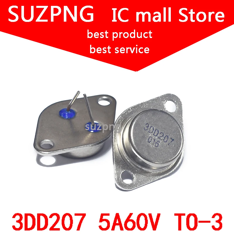 

5PCS High-Power Transistor 3DD207 TO-3 Gold Seal Straight Plug In Stock