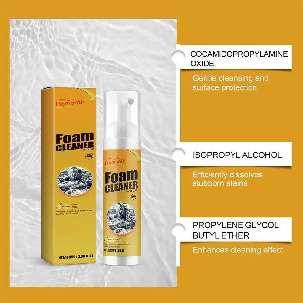Очиститель автомобильной пены нейтральный PH очиститель салона автомобиля спрей
