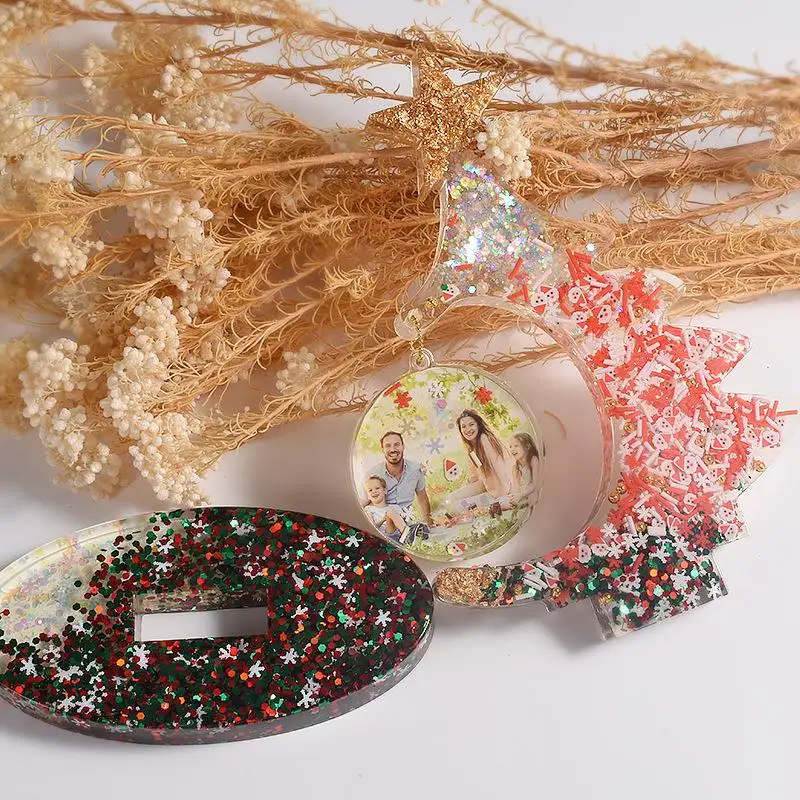 

Силиконовая форма, рождественские украшения, Новая Рождественская елка и основа, набор ручной работы на новый год