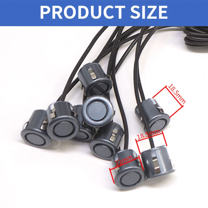 1 шт. 18 5 мм вспомогательный реверсивный радар датчики парковки черный серый