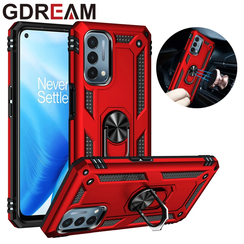 

GDREAM Shockproof Phone Case For Oneplus 9 9Pro Military Grade Anti-Fall Ring Stand Protective Cover For Oneplus Nord N200 5G