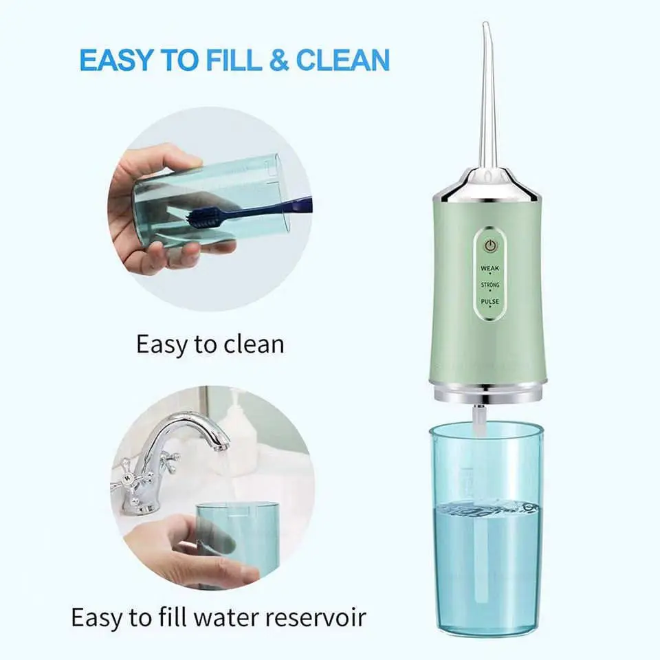 Oral Irrigator +4 Jets 3 Mode USB Rechargeable Water Flosser Portable Dental Water Jet Waterproof Irrigator Dental Teeth Cleaner enlarge