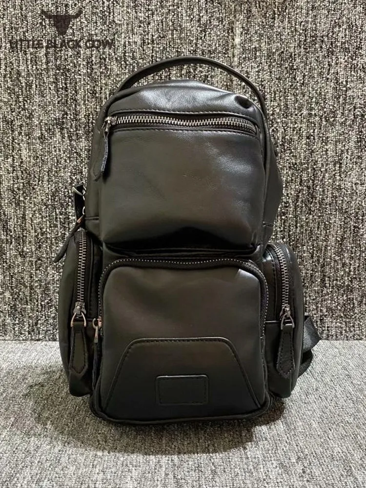 

Модная Дорожная сумка унисекс из натуральной кожи для мужчин и женщин, винтажный школьный ранец в стиле преппи для девочек-подростков, Мягк...