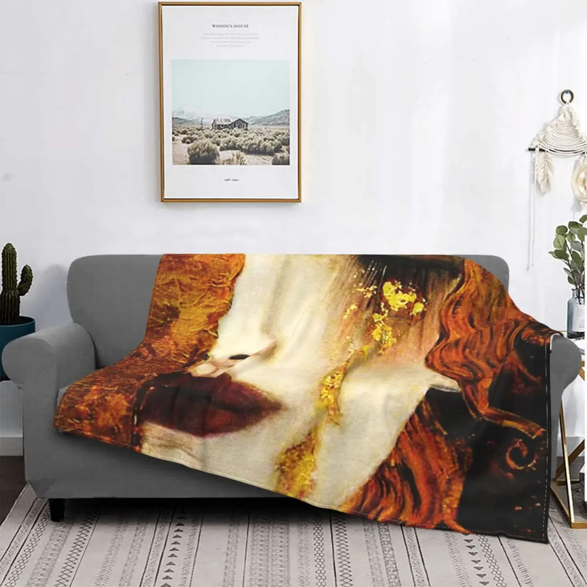 

Klimt-Manta de lágrimas doradas, colcha a cuadros para cama, sofá, manta Kawaii, toalla de playa de lujo