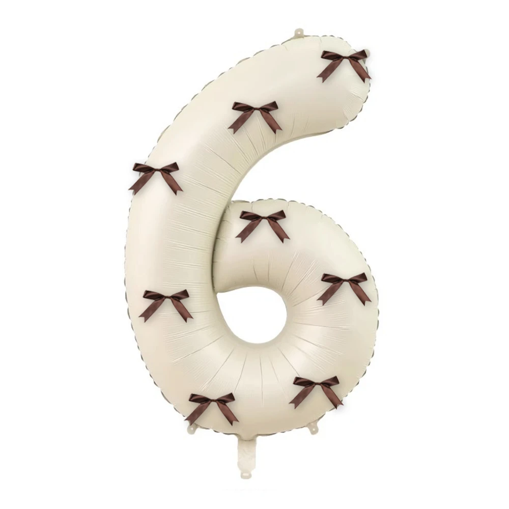 

32-дюймовый бант из алюминиевой фольги, винтажный воздушный шар с молочным номером, воздушные шары для детей 0-9 лет, свадебные украшения, матовый Globos, день рождения