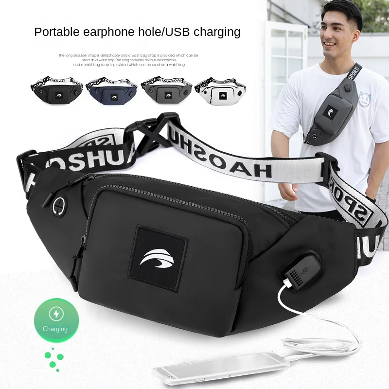 

Поясная Сумка для бега на открытом воздухе, многофункциональная нагрудная сумка для отдыха, сумка-мессенджер, мужская спортивная сумка для ...