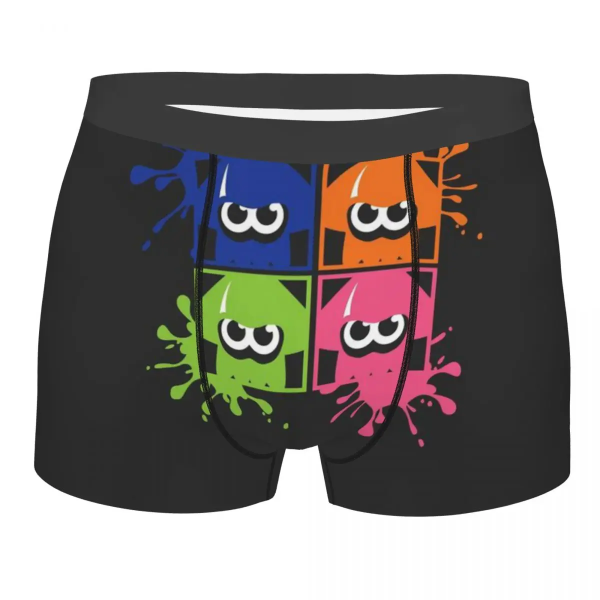 

Squids Shared Men Boxer Briefs Splatoon 2 Game Manga Highly Breathable Underwear High Quality Print Shorts Birthday Gifts