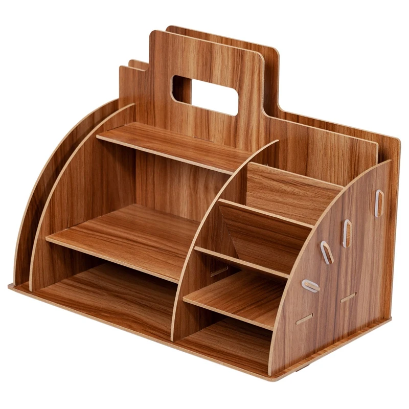 

Офисные принадлежности, настольный держатель, коробка для хранения, стойка для файлов, креативная книжная полка, стойка для данных, деревян...