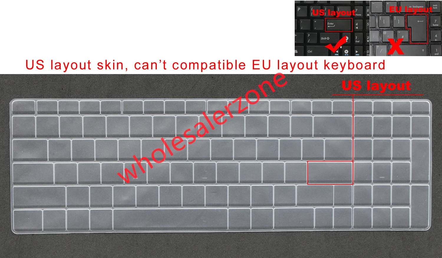 Фото Чехол для клавиатуры для Asus K550 K550X K555 K555L K52 K53 K53E K53S K53U K55 K55A K55DE S500 S500V S500X S56 S56X №1
